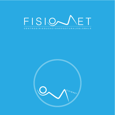 Logo Fisionet su fondo azzurro