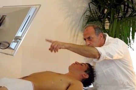 Guida e controllo durante una seduta individuale di fisioterapia